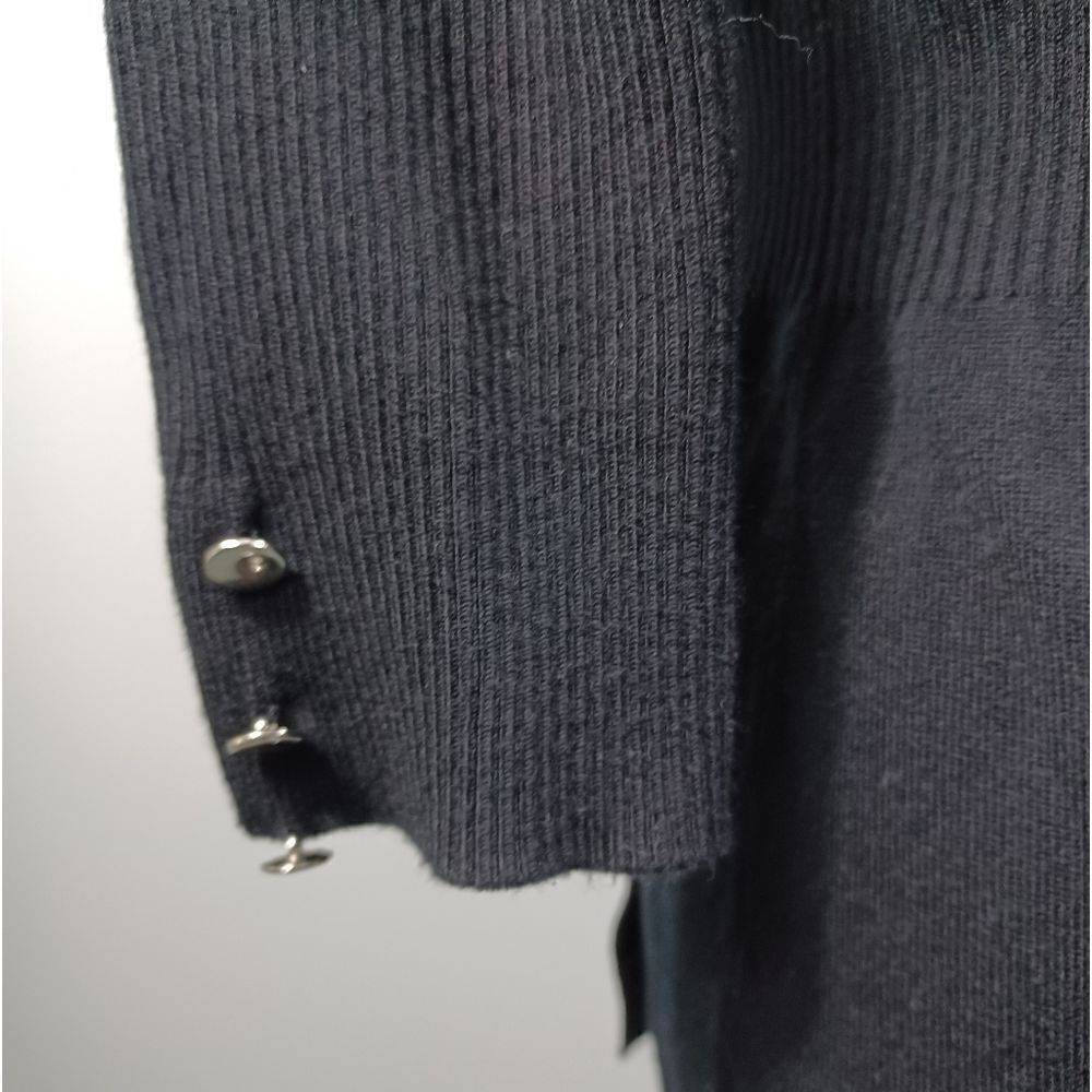 Permise Studio Cardigan Classic Office Open Front Half Sleeve Buttons - Picture 4 of 6